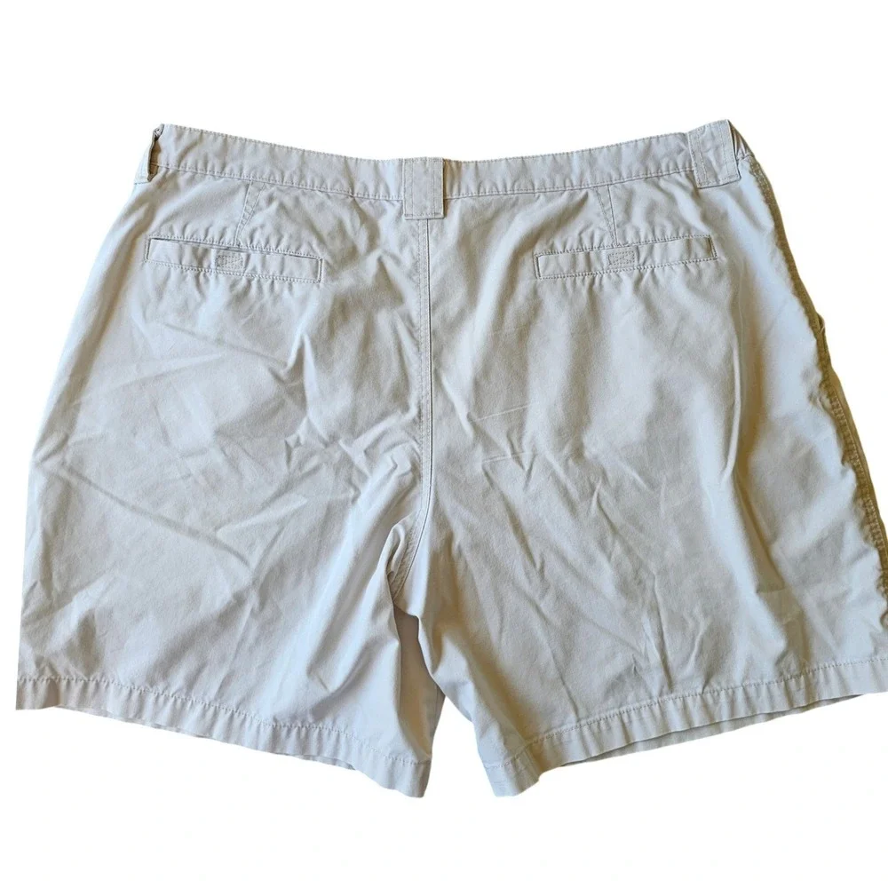 Savane Mens Stone Beige‎ Cargo Shorts Elastic Waist Cotton Blend Size 44 Utility